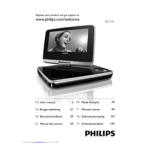Philips Portable DVD Player PET742/58 Quick start guide