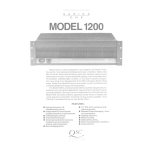 QSC Series One 1200 (D) Spec sheet