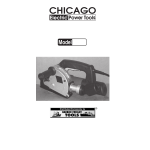 Chicago Electric 93009 Assembly and Operating Instructions