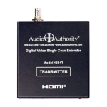 Audio Authority 1341T User manual