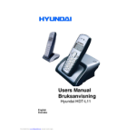 Hyundai HDT-L3 User manual