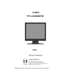 TOA Electronics 15RTV Computer Monitor Instruction manual