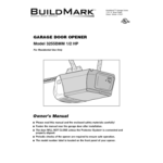 BuildMark 1255BM Owner`s manual