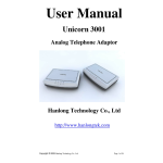 Hanlong Unicorn 3001 User manual