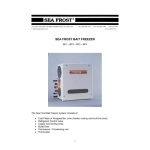 Sea Frost Freezer Bait Freezer User manual
