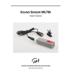 CMA ML78f Sound Sensor User&rsquo;s Guide
