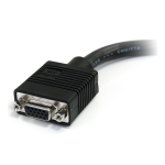 StarTech.com 6in Coax High Resolution VGA Port Saver Cable - HD15 M/F Datasheet