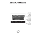 Extron MVP 104GX Manual