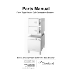 Cleveland Range 24-CSM General Manual