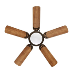 Unbranded AL383CPQ-EB Hugger 44 in. LED Indoor Oil-rubbed bronze Ceiling Fan Instructions