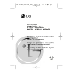 LG MF-FM17S1W Owner's manual