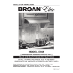 Broan BRE66142SS Installation instructions