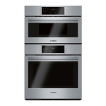 Bosch HBL87M53UC 800 Series 30 Inch Smart 6.2 cu. ft. Total Capacity Electric Combination Double Wall Oven Manual