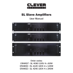 Clever Acoustics CRAM04 User manual