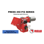 Riello PRESS 3G TC FS1 3/220-380/60 220/60 Installer Manual