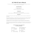 Moxa Technologies UC-7400-CE User`s manual