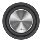 Clarion WF2510 900W Max. 10″ 4-ohm Voice Coil Subwoofer Product Manual