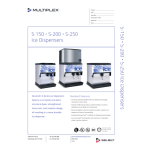 Multiplex MII-302/402 Ice & Water Dispensers Specification Sheet