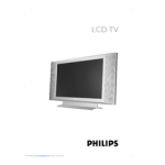 Philips 20" LCD flat TV Crystal Clear Datasheet