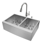 Vigo Industries VG15215 Sinks & Faucet Dimensional Illustrations