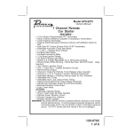 Audiovox 1285849 Owner's Manual