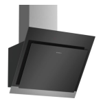 Bosch DWK67HM60B clear glass black printed 60 cm Wall-mounted cooker hood Serie | 4 Product spec sheet