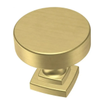 Liberty P38484C-BTA-CP Agate 1-1/8 in. (29 mm) Brushed Brass with Turquoise Cabinet Knob Specification