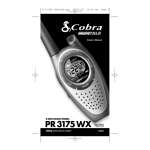Cobra Electronics BBOPR3100 FRS/GMRSTRANSCEIVER User Manual