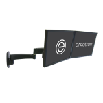 Ergotron HD Series Swivel-Arms Grommet Mount. Grey Datasheet