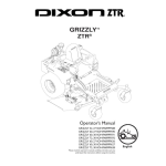 Dixon 52 - 27 KOH, 60 - 27 KOH, 60 - 30 KOH, 72 - 27 KOH Lawn Mower Operator`s manual
