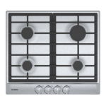 Bosch NGM5456UC 500 24-in 4 Burners Stainless Steel Gas Cooktop Dimensions Guide