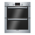 Bosch HBN53B550B HBN53B550B brushed steel Built-under double multi-function oven Instruction manual