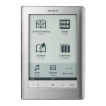 Sony eBook Reader 4-153-621-13(1) User`s guide
