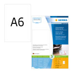 HERMA Address labels Premium sheetsize A6 105x148 mm white paper matt 800 pcs. Manual