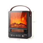 GYMAX GYM06521 1500-Watt Portable Electric Fireplace Heater Instruction manual