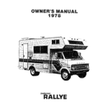 Fleetwood 1978 Jamboree Rallye Owner's Manual
