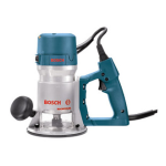 Bosch 1618EVS - 2-1/4 HP Electronic Fixed Base D Handle Router Operating instructions