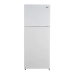 Avanti FF138G0W-1 13.8 cu.ft. Apartment Size Refrigerator Instruction manual