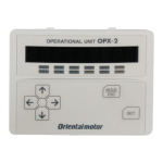 Oriental Motor OPX-2A Control Module Operating Manual