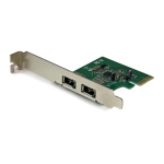 StarTech.com 2 Port 1394a PCI Express FireWire Card - PCIe FireWire Adapter Instruction manual