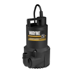 Wayne 1/6 HP Thermoplastic Utility Pump Operating Instructions &amp; Parts Manual
