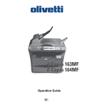 Olivetti d-Copia 163MF - d-Copia 164MF Manuale utente