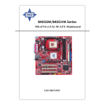 MSI MS-6714v5.0 845GEM (PCB 5.0) Owner's Manual