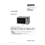 Sanyo EM-SL60C microwave Datasheet