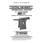 Central Machinery 32966 Assembly And Operation Instructions Manual