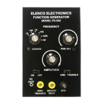 Elenco FG500K 1MHz Function Generator in Kit Form Instruction manual