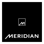 Meridian Audio 500 CD Player User Manual