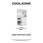 Coolzone CZ240B Large Fridge Freezer Instructions
