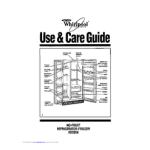 Whirlpool ED20AK Refrigerator Use and care guide