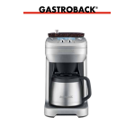 Gastroback Design Coffee Advanced - Grind &amp; Brew - Operating instructions